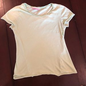 Velvet Scoop Necked Tee | Size Small